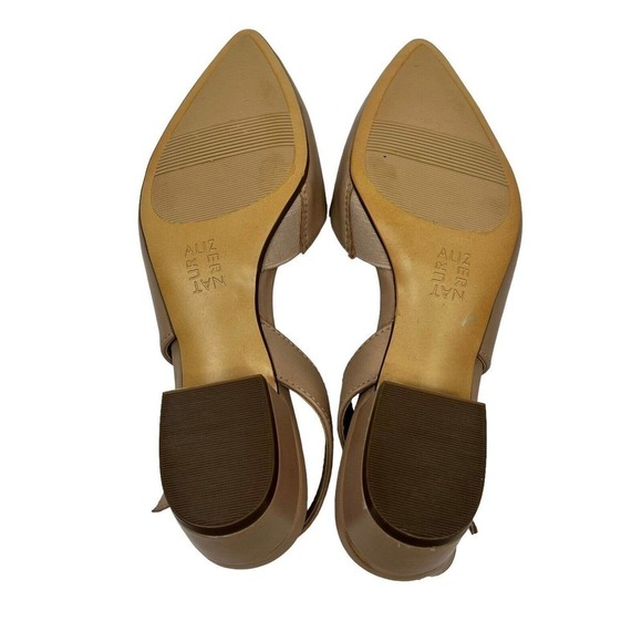 Naturalizer Banks Slingback Slip On Low Heels Sz 7.5 D'Orsay Pointed Toe - Picture 9 of 9